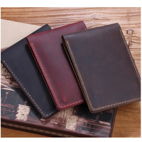 Housse de carnet en cuir véritable faite à la main pour carnet de poche mini à spirale supérieure 3,5 x 5,5, housse de carnet de poche en cuir véritable