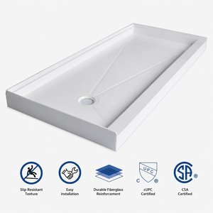 Bandeja <span class=keywords><strong>de</strong></span> <span class=keywords><strong>Ducha</strong></span> Acrílica Moderna Antideslizante con Acabado Lijado, Bandeja <span class=keywords><strong>de</strong></span> <span class=keywords><strong>Ducha</strong></span> Profunda <span class=keywords><strong>de</strong></span> Acrílico para Uso en Hoteles - Product Image 4