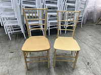 Chaises dorées/blanches/argentées/noires pour mariage, vente flash, chaise Chiavari en plastique pas chère