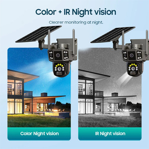 Cámara de Seguridad <span class=keywords><strong>V380</strong></span> <span class=keywords><strong>Pro</strong></span> con Energía Solar, Inalámbrica, WiFi 4G, Visión Nocturna Remota para Exteriores, Almacenamiento <span class=keywords><strong>en</strong></span> la Nube, Monitor - Product Image 4