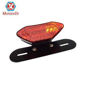 Feux arrière LED universels 12V pour <span class=keywords><strong>moto</strong></span>, avec fenêtres et mini-marque de <span class=keywords><strong>moto</strong></span> intégrée avec supports - Product Image 1