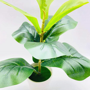 Árbol Artificial de Ficus Lyrata en Maceta, Planta de Plástico para Decoración Interior, Pequeño Adorno, Suministro Directo Transfronterizo - Product Image 4
