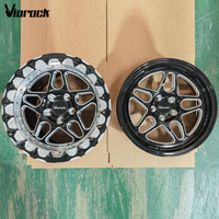Jantes Viorock forgées pour course de dragster, pack 117x4.5/18x5 Skinny avant + 15x10/11/12 Beadlock arrière, compatibles avec Ford Mustang Challenger/Charger