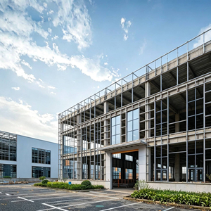 Low Cost High Strength Large Span <b>Prefabricated</b> Light Steel Structure Workshopl Mall Industrial Steel Frame <b>Building</b> - Product Image 3