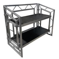 Cabine DJ portable en aluminium de bonne qualité avec installation facile pour scène, bar, fête, événement extérieur et concert