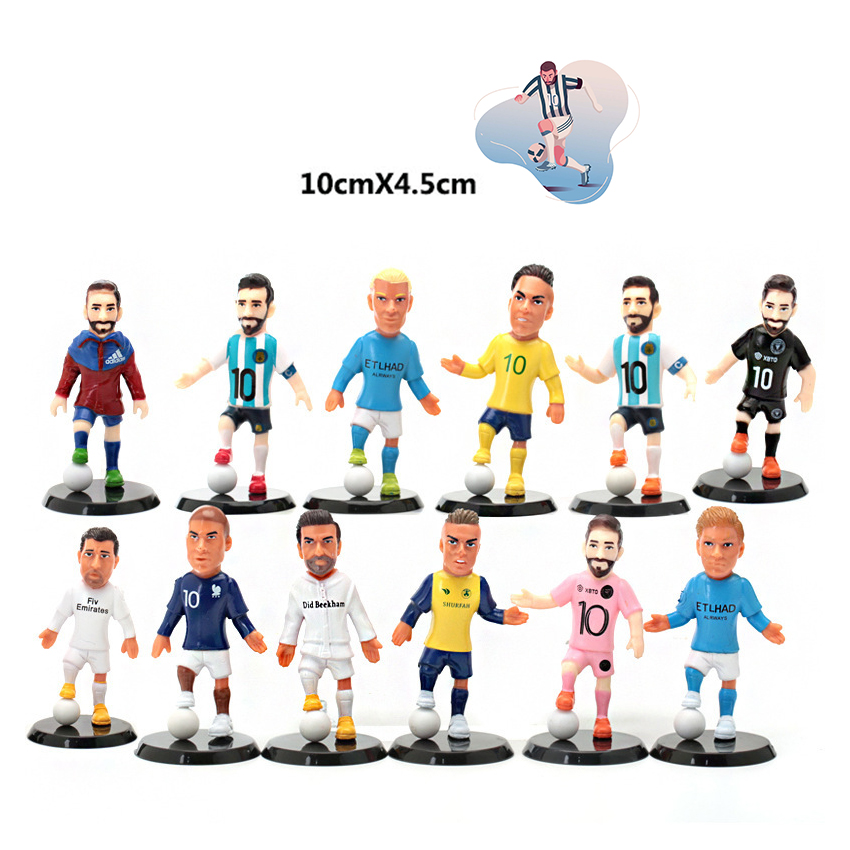 RiToEasysports Pack De 4 Jugadores De Futbolín (2 Rojos Y 2 Azules) – Figuras De Plástico Duradero Con Agujero De 12.7 Mm, Accesorio De Repuesto Para Mesas De Fútbol De Mesa