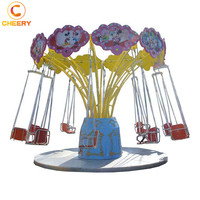 Fauteuil volant lotus pour enfants, mini chaise rotative, pour parc d'attractions, jeux