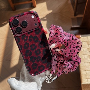 XP041 Lanière à imprimé léopard pailleté doré, style européen et américain, compatible avec les coques de téléphone 18promax, nouveaux iPhone 17 et 16 Pro - Product Image 5