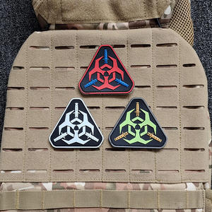 Parche de Goma Suave de PVC 3D Ecológico con Gancho para Decoración de Chaquetas y Mochilas de Chenilla, 8x8cm - Product Image 2