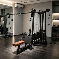 Machine de musculation multifonctionnelle commerciale 5 stations MZ-F81 avec câbles intégrés pour bras, poitrine, jambes, dos et musculation en mousse