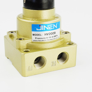 Vanne directionnelle manuelle Jinen Hv200b 12 mm à levier pneumatique, commande de réversal trois positions quatre voies - Product Image 1