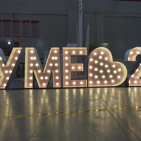 FSDKX Décoration de mariage de haute qualité, chiffres lumineux géants « Marry Me » de 1,2 m, lettres LED géantes lumineuses en promotion