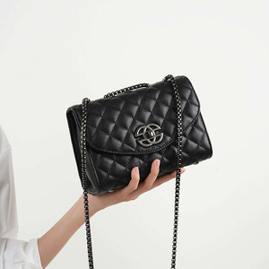 Bolso de Hombro de Cuero Genuino Retro al por Mayor de Fábrica, Bolso Cruzado de Alta Calidad para Mujer, Bolsos de Diamantes para Damas - Product Image 1