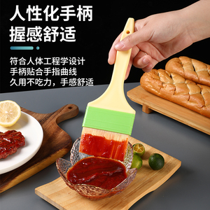 Pinceau à badigeonner en silicone de qualité alimentaire, résistant à la chaleur, à poils doux, pour la cuisson, le barbecue, les crêpes et la pâtisserie - Product Image 5
