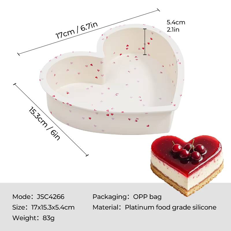 Beige with heart pattern - - JSC4266