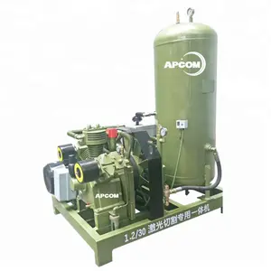 APCOM Integrated 20 Bar Air Compressor 30bar 40bar High Pressure Aircompressor For Laser Cutting Machine