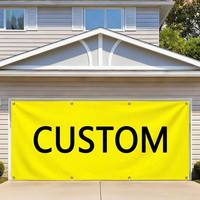 Bandera Decorativa Navideña para Puerta de Garaje, Lavable, Reutilizable, con Impresión Personalizada, de Gran Tamaño, Impermeable para Exteriores