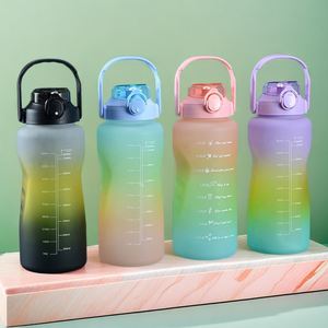 ขวดน้ำกีฬาแบบสองชั้น ขนาด 1 ลิตร/2 ลิตร ปราศจากสาร BPA ฝาปิดแบบเด้ง  ปรับแต่งโลโก้และสีได้ ล้างในเครื่องล้างจานได้ เหมาะสำหรับการออกกำลังกายกลางแจ้ง - Product Image 3