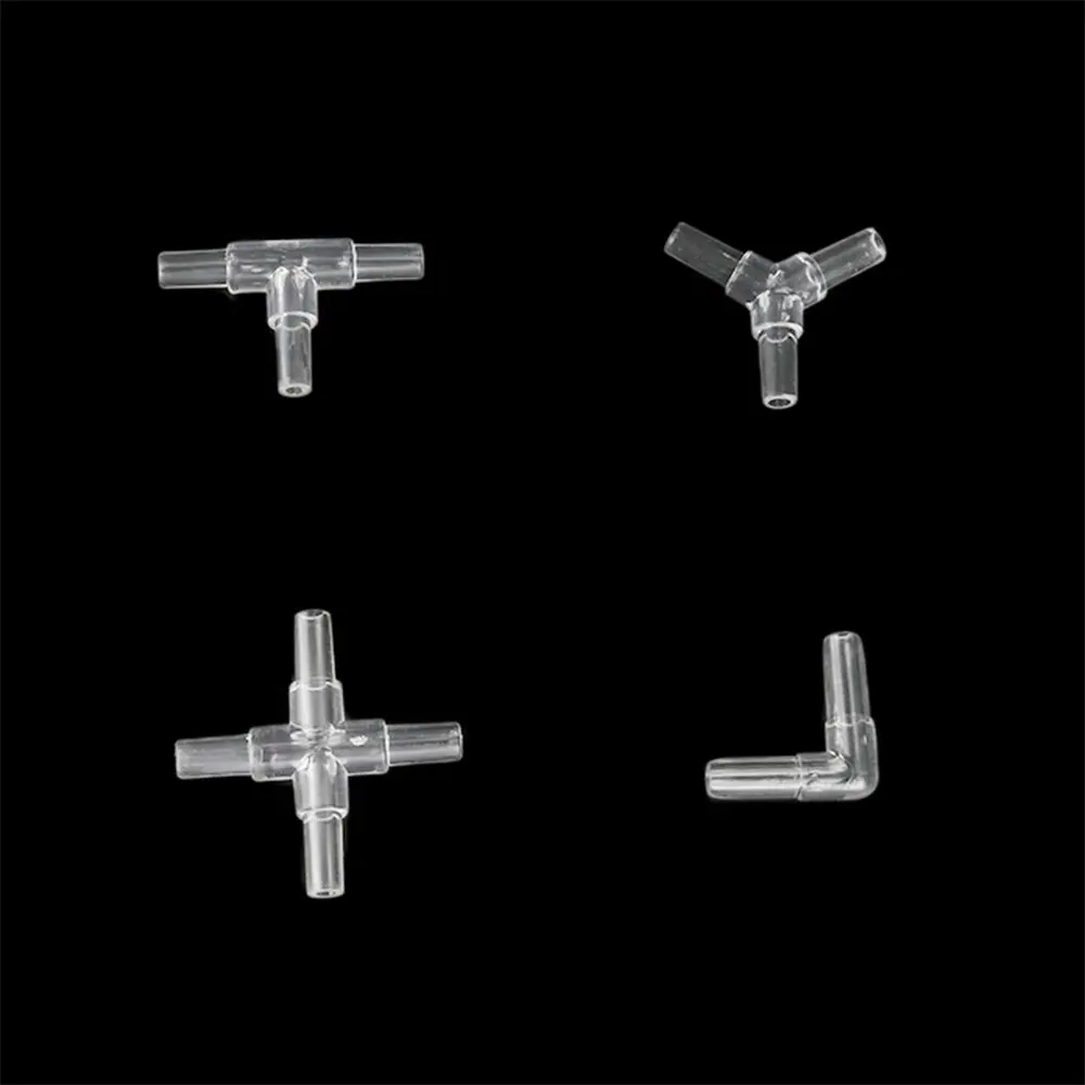 Transparent Acrylic Connectors Tee/Cross/Elbow/Y Shaped Air Tubing Connectors Gardening Tools and Equipment