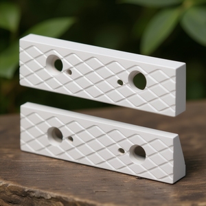 Mandril Romboidal para Tornillo de Banco Modular de 100 mm de Longitud con Patrón de Diamante y Orificios de Montaje - Product Image 3