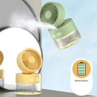 Ventilateur de bureau en plastique, mini climatiseur portable 3 vitesses avec veilleuse, alimenté par USB – Vente en gros usine