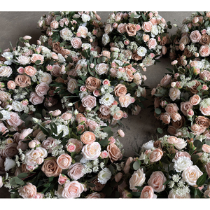 Customization Artificial Flower Ball Table Centerpieces Autumn Color Peony Olive Mixed Arrangement Wedding Event Decorations - Product Image 5