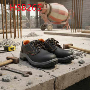 Botas <span class=keywords><strong>de</strong></span> Trabajo Negras HY,road Repairman con Suela Antipinchazos <span class=keywords><strong>de</strong></span> PU/PU Inyectado, Populares en Kenia, con Puntera Reforzada, Modelo HSB266 - Product Image 3