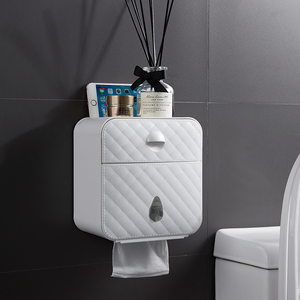 Multifunctional Plastic Tissue Box Wall mounted Bathroom Tissue Box