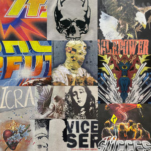 Customize Heavy Tshirt <b>Patchwork</b> Graphic Distressed Oversized Vintage Cotton Boxy Tee T <b>Shirt</b> Embroidered Patch T-<b>shirt</b> Men - Product Image 4