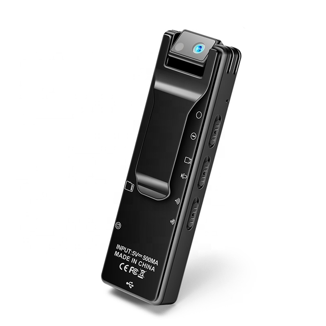 1080P IP WiFi H.264 2MP Rotatable Lens Shirt Clipper Mini Body Camera Night Vision One-way Audio 170 View Angle Nanny Security
