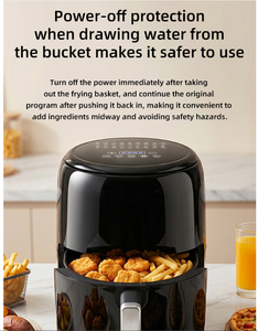 <span class=keywords><strong>Friteuse</strong></span> à air électrique 6,5 L de qualité supérieure 2026 <span class=keywords><strong>avec</strong></span> écran tactile pour une cuisson saine sans <span class=keywords><strong>huile</strong></span> de poulet et de frites à la maison - Product Image 4