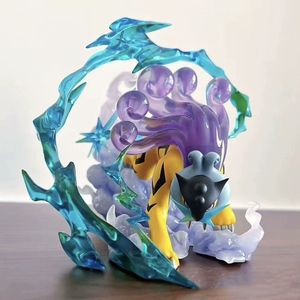 Statuetta Anime Pokemoned Raikou GK con Base Effetto Fulmine, Modellino in PVC da Collezione, Decorazione da Scrivania, Regalo per Fan - Product Image 6