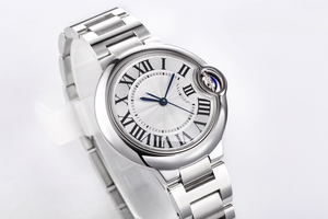 Montre mécanique automatique élégante et tendance avec verre saphir et cadran à motif soleil radial - Product Image 1