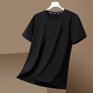 Oem customized new ice silk men's <b>tshirt</b> <b>summer</b> new men's quick drying short sleeved loose perspiration - Product Image 3