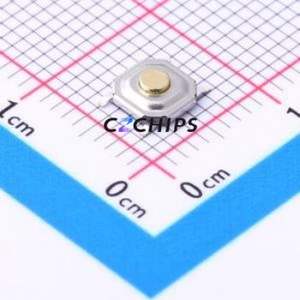 TD-1152SR-1.6H-250 Tactile Switch SMD-4P,5.2x5.2mm Switch Single Pole Single Throw Round Button 2.5N Vertical Mount - Product Image 1