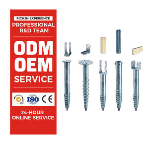 Piles hélicoïdales Fondations Ancres en spirale Pôle dans la terre Post Prix Clôture Ancre Fondation Acier Pile Solaire Vis de terre - Product Image 1