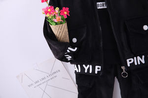 Conjunto de Ropa Casual de Otoño Invierno para Niños, Abrigo y Pantalones para Bebés, 3 Piezas, Algodón, Cierre de Cremallera, Resistente al Viento - Product Image 5