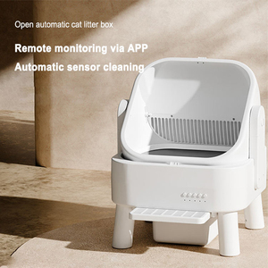 Intelligente Katzentoilette mit Ein-Klick-Automatischer Streuwechselung über Smartphone Sicherheitssystem Automatische Pause bei Annäherung von Haustieren - Product Image 3