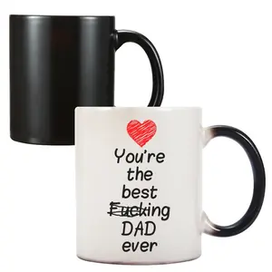 Wholesale Customized Frosted sublimation mugs, frosted Sublimation Coffee Mug Frosted Color Changing Coffee Magic Mugs