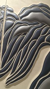 لوحة حائط فنية ثلاثية الأبعاد فاخرة مخصصة لديكور المنزل طراز كلاسيكي عصري لغرفة المعيشة والفندق وغرفة النوم وخلفية التلفزيون مقاومة للماء - Product Image 3