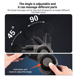 Pistola masajeadora muscular de fascia profunda inalámbrica recargable portátil Mini herramienta de masaje corporal de vibración de percusión reutilizable cómoda - Product Image 4