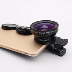 Objectif de téléphone portable Super grand angle <span class=keywords><strong>Macro</strong></span> 0.45X 2in1 avec clip pour iPhone Android Téléphone portable Prise de vue universelle - Product Image 3
