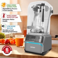 6 Liter Commerciële Blender Grinder Met Geluidsbehuizing Touchscreen Digitale Blender Stille Fruit Food Bar Blender Licuadora