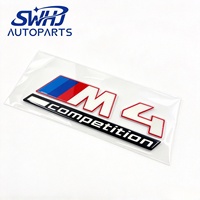 Autocollant d'emblème de voiture léger pour BMW M2 M3 M4 Competition, badge M Power tricolore, autocollant pour la carrosserie, modification du coffre arrière