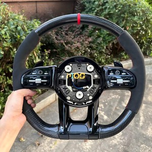 Volante Deportivo Personalizado de Fibra de Carbono y Gamuza para <span class=keywords><strong>Mercedes</strong></span> <span class=keywords><strong>Benz</strong></span> W204 W205 W209 W213 S550 C300 Clase <span class=keywords><strong>C</strong></span> E <span class=keywords><strong>Amg</strong></span> E350 Gle <span class=keywords><strong>450</strong></span> - Product Image 1