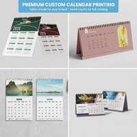 Calendrier personnalisé pleine couleur paysage calendrier 2025 calendrier table bureau calendrier mural impression personnalisé calendrier mural 2026