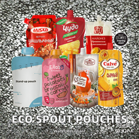 Pochette debout de qualité alimentaire étanche à l'humidité, sac à bec verseur avec logo de marque personnalisé, sacs durables en mylar