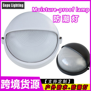 ไฟติดผนัง LED กันน้ำกลางแจ้ง ทรงกลม อลูมิเนียม E27 โคมไฟกันความชื้นสำหรับประตูรั้วบ้านพักตากอากาศ - Product Image 5