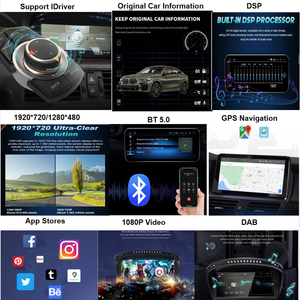 8-core 12.3 ''<span class=keywords><strong>android</strong></span> 13 màn hình cảm ứng xe đa phương tiện Player với amplifier & DSP cho BMW X1 e84 I Drive GPS không dây Carplay - Product Image 6