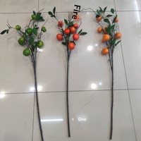 Grandes Branches de Fleurs d'Oranger Artificielles, Pur Artisanat, Peinture en Mousse, pour Salon et Table à Manger